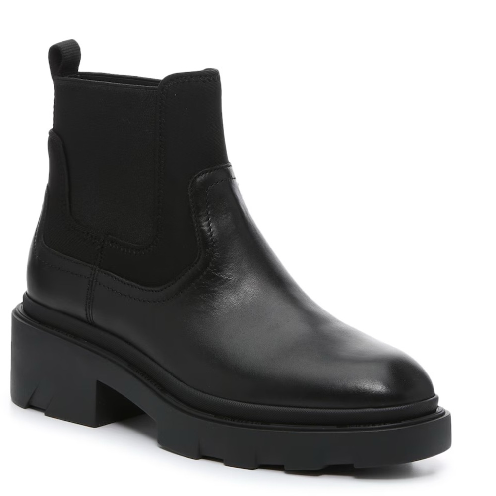 ASH MASTRO Black Leather Chelsea Boots